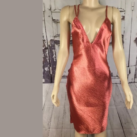 express rose gold dress